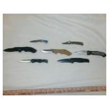 7pc Pocket Knives - Folding Knives - Most NIB