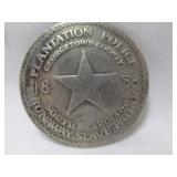 Plantation Police 1858 Runaway Slave Patrol Badge