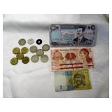 Vintage Foreign Currency & Coins