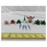 Mexico Hand Made Wood Mini Figures & Animals