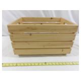 Wood Storage Crate - Hand Made Pine