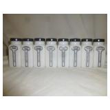 17pc Vintage Griffith's Milk Glass Spice Bottles