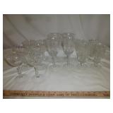 Fostoria Navarre Etched Crystal Stem Ware Set