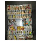 Vintage Big Buddy Tackle Box with Lures & Tackle
