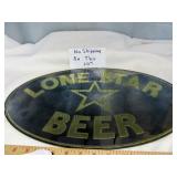 Lone Star Beer Vintage Oval Bar Advertising Mirror