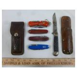 Imperial Fixed Blade & 4pc Camp Knives, Etc