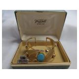 Vintage Van Dell 18k Gold Fill Cuff Bracelet