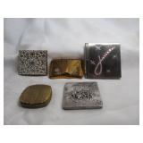 5pc Compacts & Makeup Cases - Some Vintage