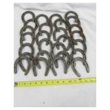 27pc Cast Iron Mini Horseshoes