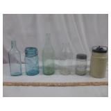 Vintage Bottles - Canning Jars - Stone Ware