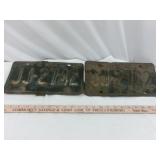 Pair of 1962 Texas Metal License Plates
