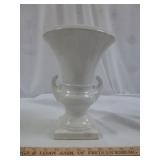 Vintage Italian White Campagna Style Urn Vase