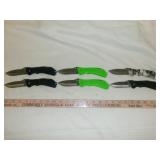 6pc NEW Folding Knives - Pocket Knives