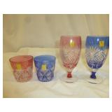 Kagami Crystal Japan Cut to Clear Glass Sets