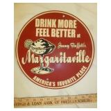 Jimmy Buffet Margaritaville Metal Bar Sign