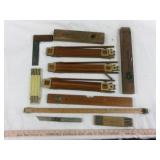 Wood Rulers, Wood Levels - Vintage Hand Tools
