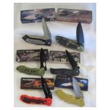 6pc NEW Folding Knives - Pocket Knives