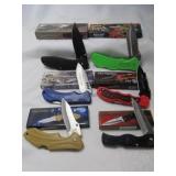 6pc Folding Knives / Pocket Knives - NEW In Boxes