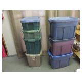 7pc Rubbermaid Storage Totes w/ Lids