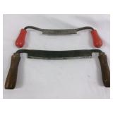 2pc Wood Handle Draw Knives