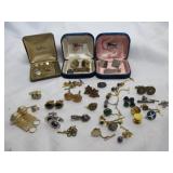 Mid Century Men's Cufflinks & Tie Tacks