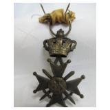 Belgian Croix de Guerre WW II Era War Cross