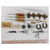 Cigar Box Lot - Ice Picks, Bottle Openers, Smalls