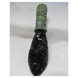 Obsidian Blade Mayan 'Sacrificial' Knife