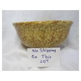 Vintage Sponge Decorated Stone Ware Mixing Bowl