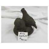 Billy Saathoff 1993 Bronze Texas Quail Sculpture