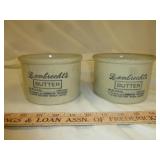 Antique Stone Ware Returnable Butter Crocks