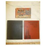 3pc Vintage Stamp Albums with Stamp Collections