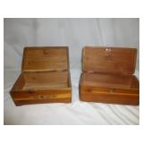2pc Cedar Chest Sample Boxes - Keeper Boxes