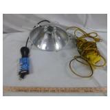 2pc - Clamp Heat Lamp & Drop Light