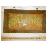 Leaded Stained Glass Saloon Sign