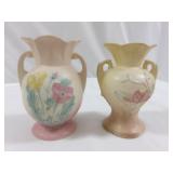 2pc Vintage Hull Vases - Poppy Line & Magnolia
