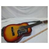 Wood Acoustic Guitar w/ Carry Case