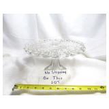 L.E. Smith Moon & Stars Vintage Glass Cake Stand