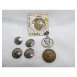 John Deere Pendant, Railroad & Military Buttons++