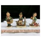 3pc Goebel West Germany Hummel Figurines