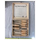Cummins 9pc Wood Carving Chisel Set - Unused