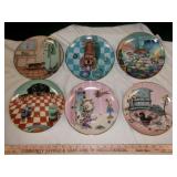 6pc Danbury Mint Gary Patterson Dachshund Plates