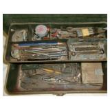 Vintage Metal Tool Box & Hand Tools - Some Vintage