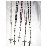 5pc Rosary Crucifixes - Some Vintage