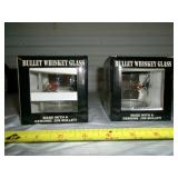 Pair of 4th Marine Div Bullet Whisky Glasses NOS