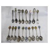 18pc Vintage Souvenir & Collector Spoons