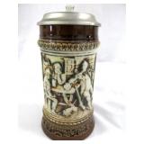Gerz West Germany 7.5" Lidded Beer Stein