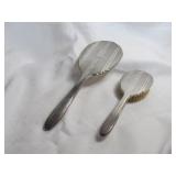 Sterling Silver Antique 2pc Vanity Set