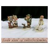 3pc Goebel Hummel W. Germany Porcelain Figures