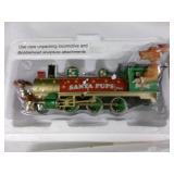 Hawthorne Village Santa Pups 3pc Christmas Train